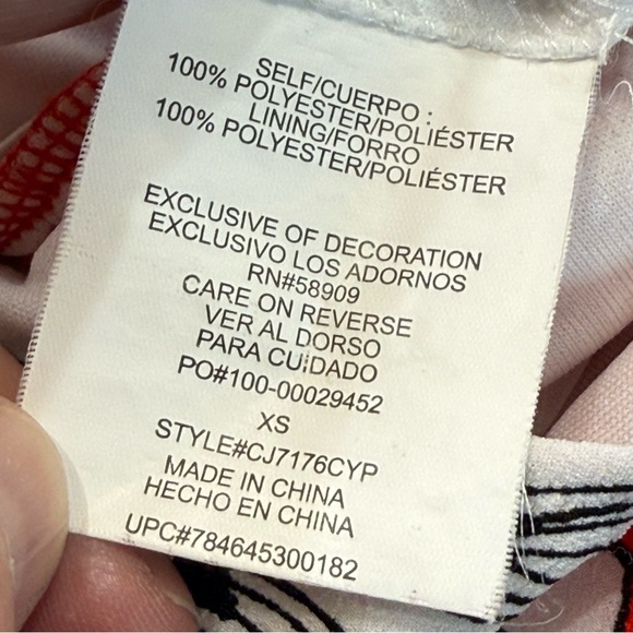 Copper Key Red & White Floral Romper - Size XS - Picture 5 of 16